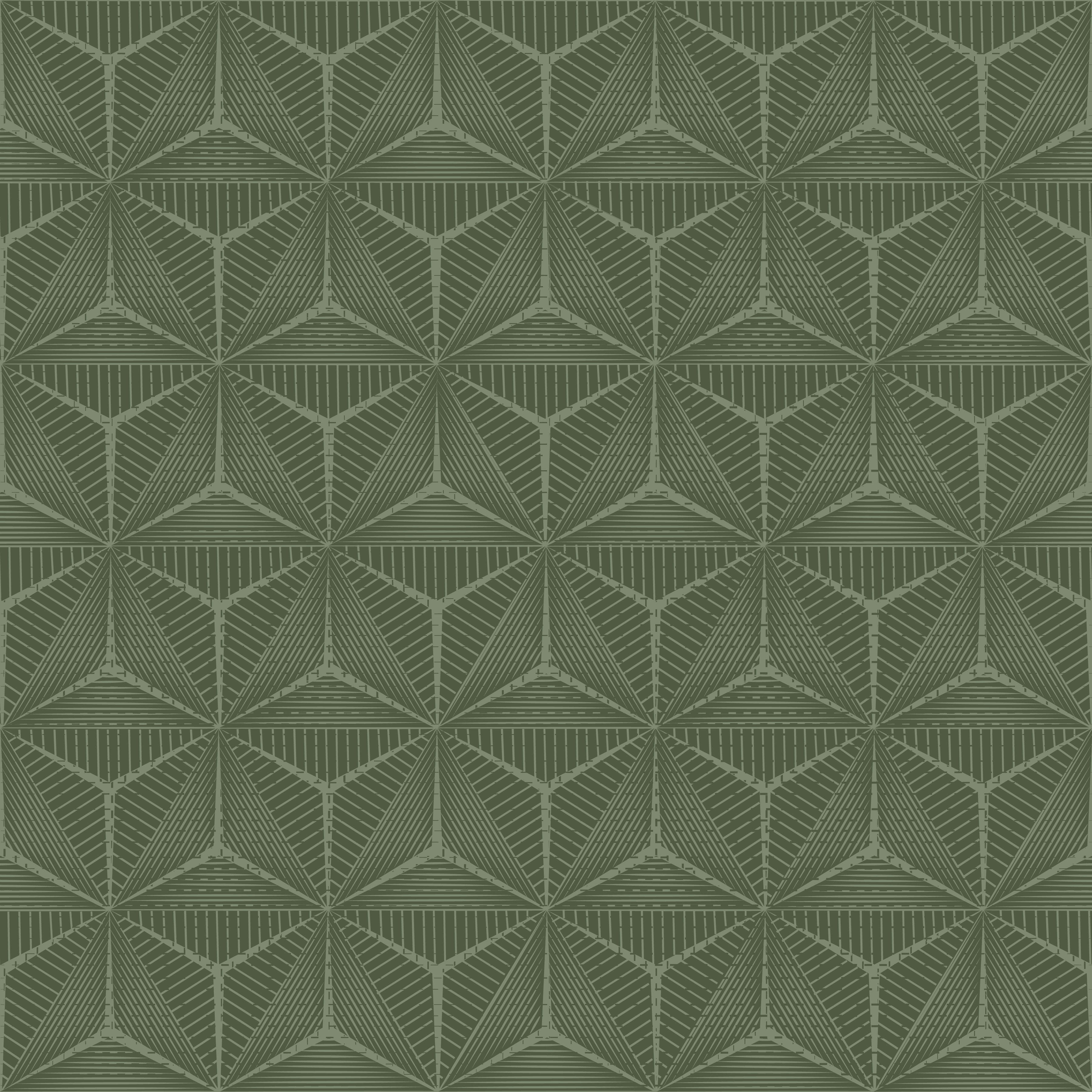 Green geometric patterned fabric texture